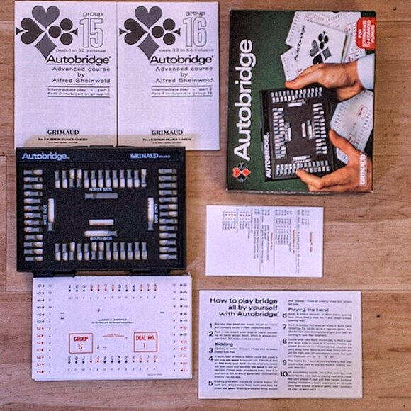 Autobridge Play Alone Intermediate Advanced Players In Original Box Excellent - Picture 3 of 4